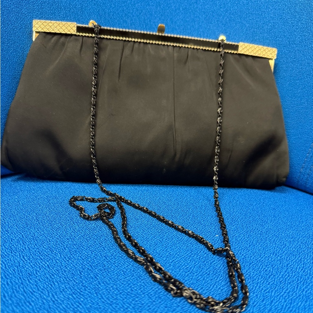 After Five Vintage Black & Gold Evening Bag - Picture 3 of 11